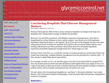 Tablet Screenshot of glycemiccontrol.net